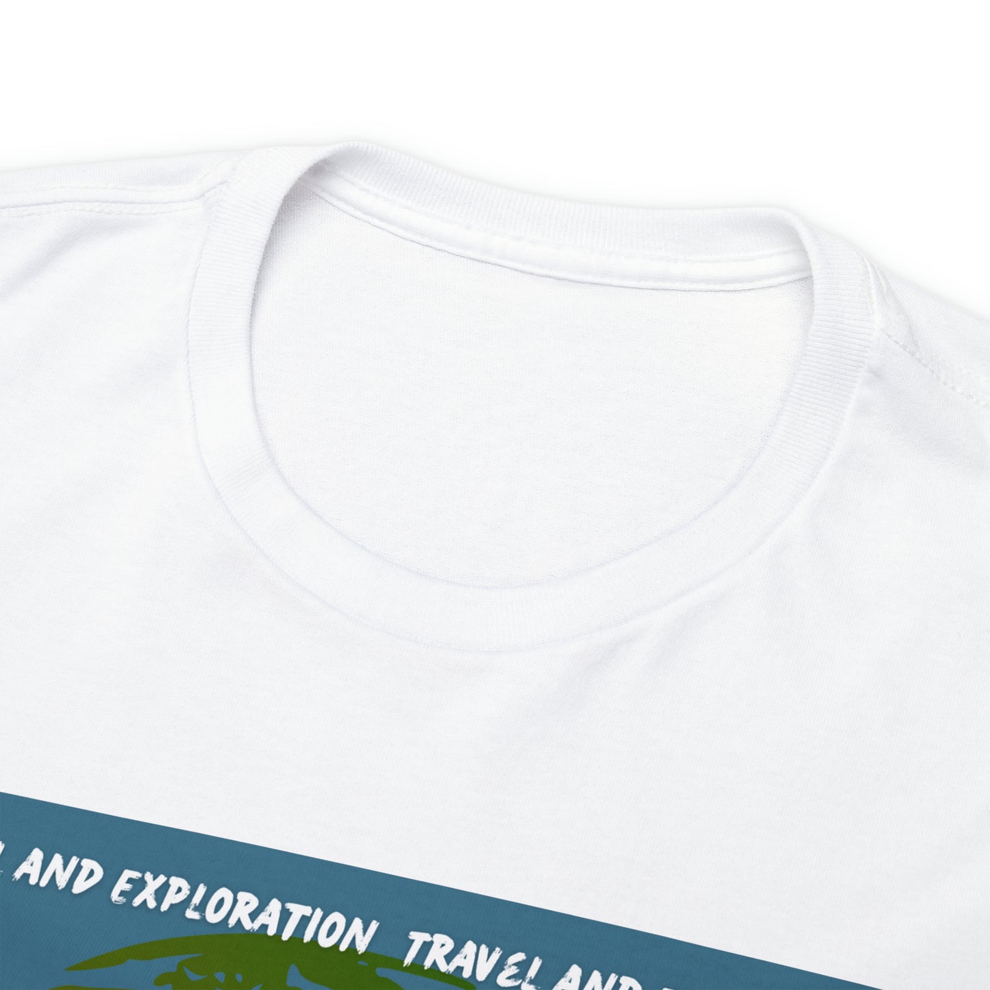 Travel and exploration Blue Unisex Heavy Cotton Tee