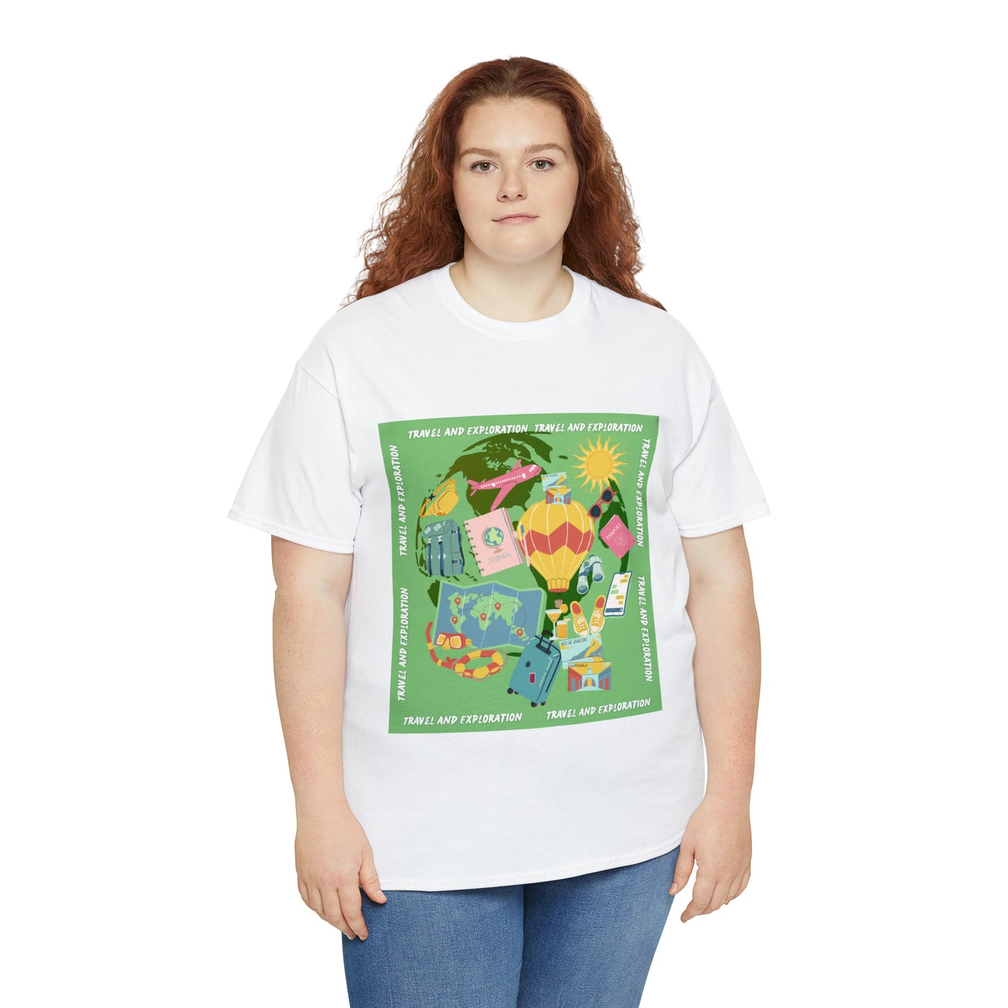 Travel and Exploration Unisex Heavy Cotton Tee