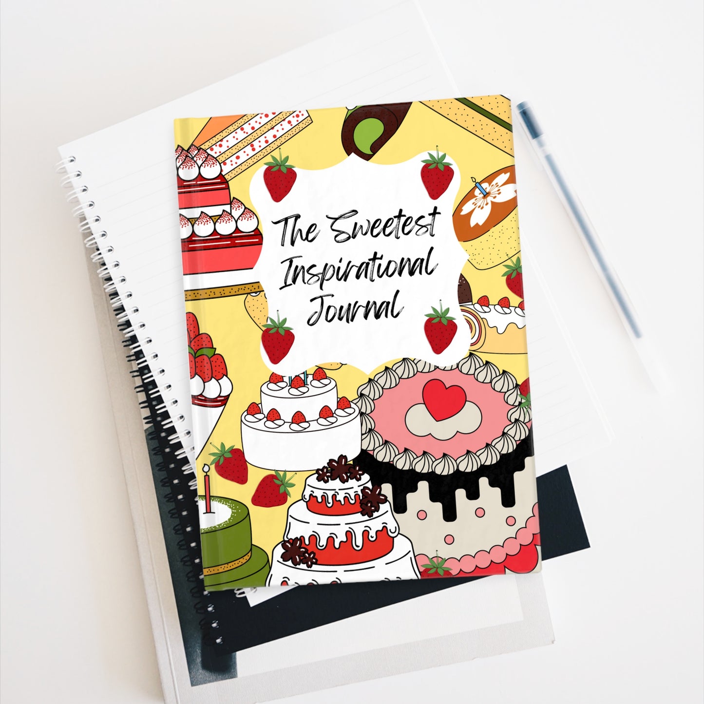 The Sweetest Inspirational Journal Yellow- Ruled Line