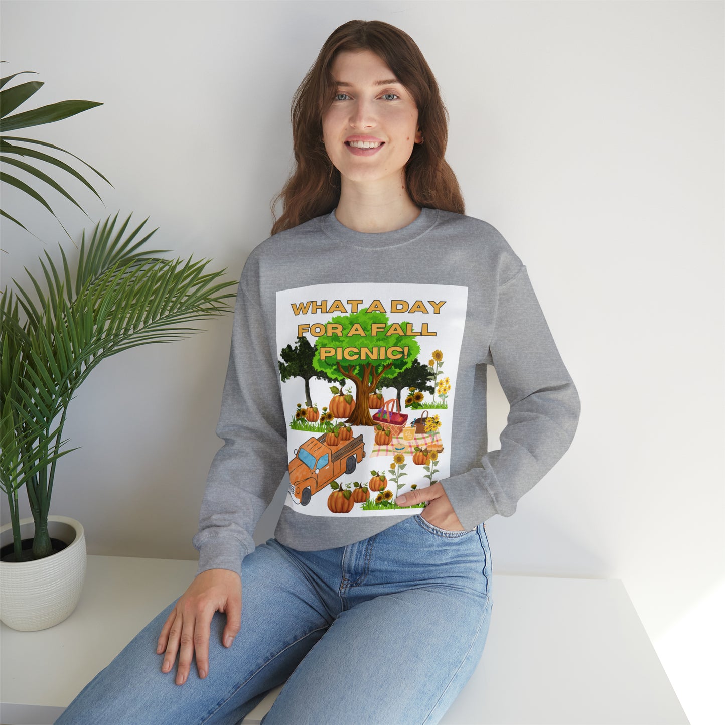 What a Day for A Picnic Unisex Heavy Blend™ Crewneck Sweatshirt