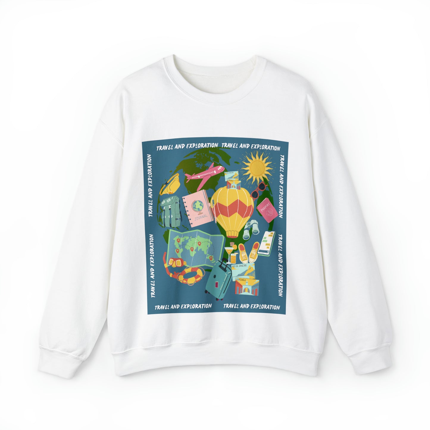 Travel and Exploration Unisex Heavy Blend™ Crewneck Sweatshirt