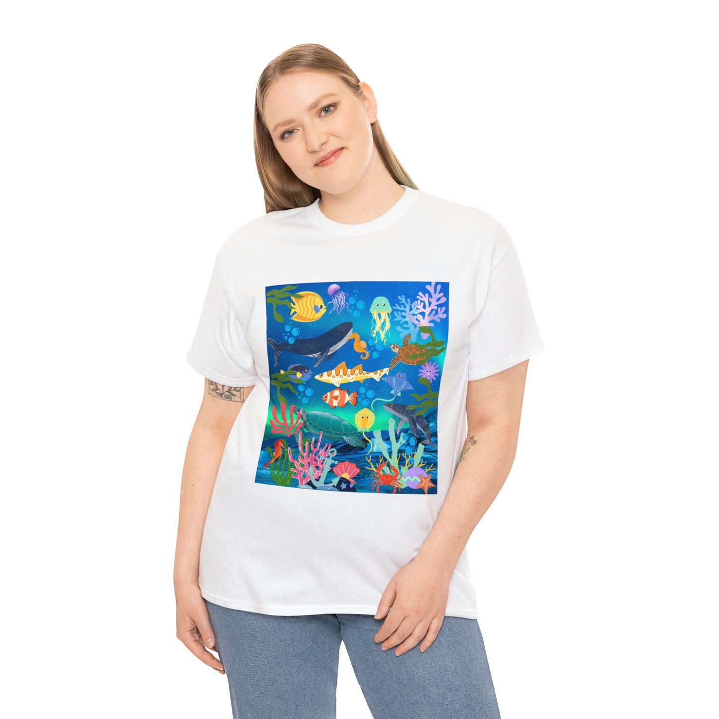 Ocean Scenery Unisex Heavy Cotton Tee