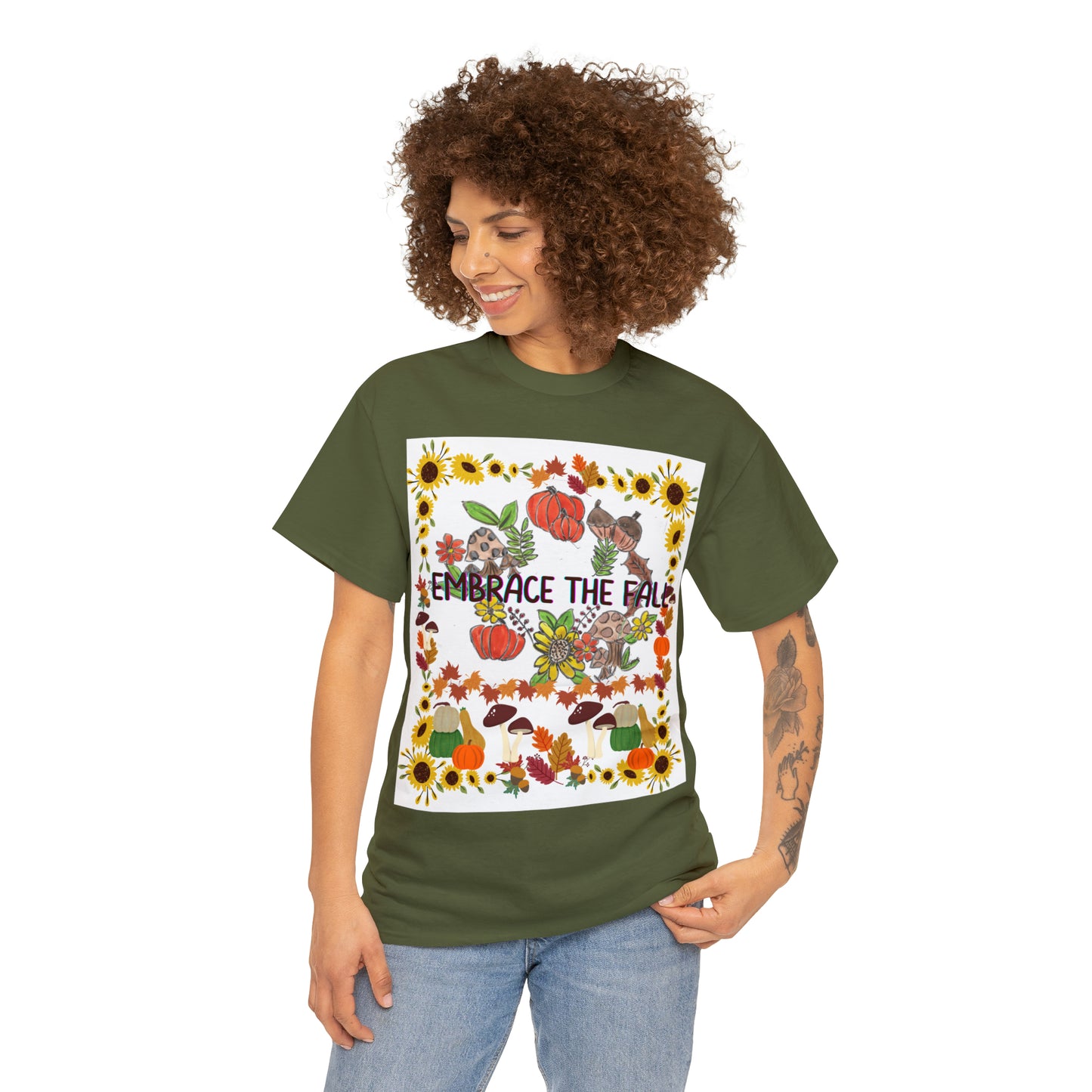 Embrace The Fall Unisex Heavy Cotton Tee