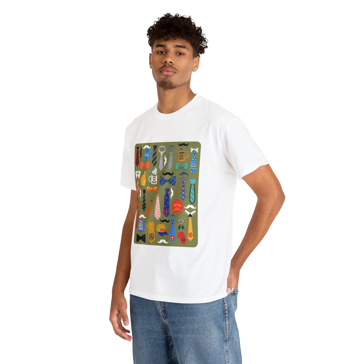 Dad's Tie Unisex Heavy Cotton Tee