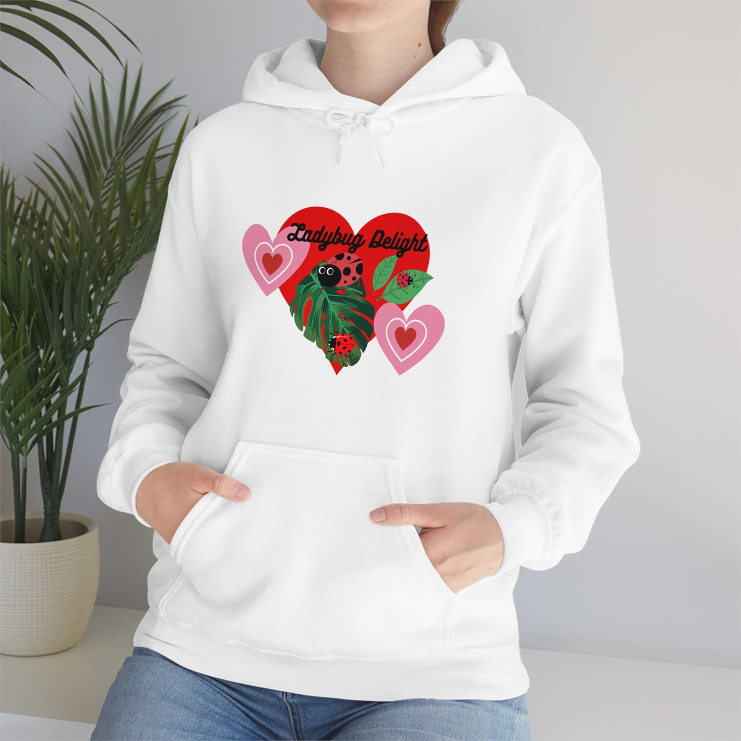 Ladybug Delight Unisex Heavy Blend™ Hooded Sweatshirt