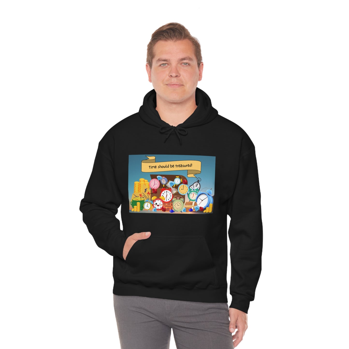 Time Should Be Treasured Unisex Heavy Blend™ Hooded Sweatshirt