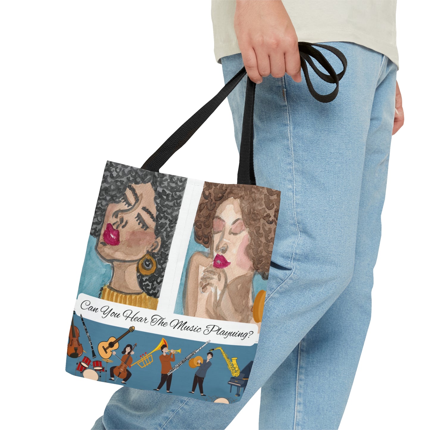 Can you Hear The Music Sing? Tote Bag (AOP)