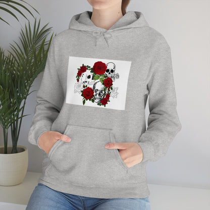 Skull and Roses Unisex Heavy Blend™ Hooded Sweatshirt