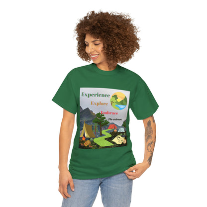 Experience Explore Embrace Unisex Heavy Cotton Tee