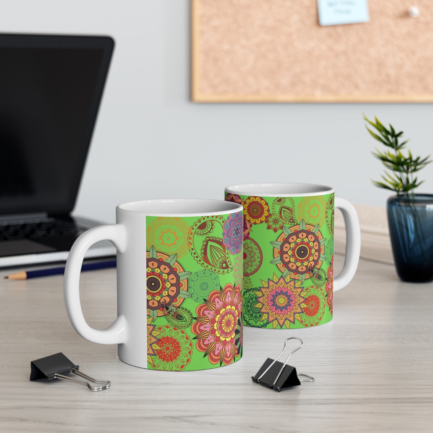 Paisley Floral Ceramic Mug 11oz