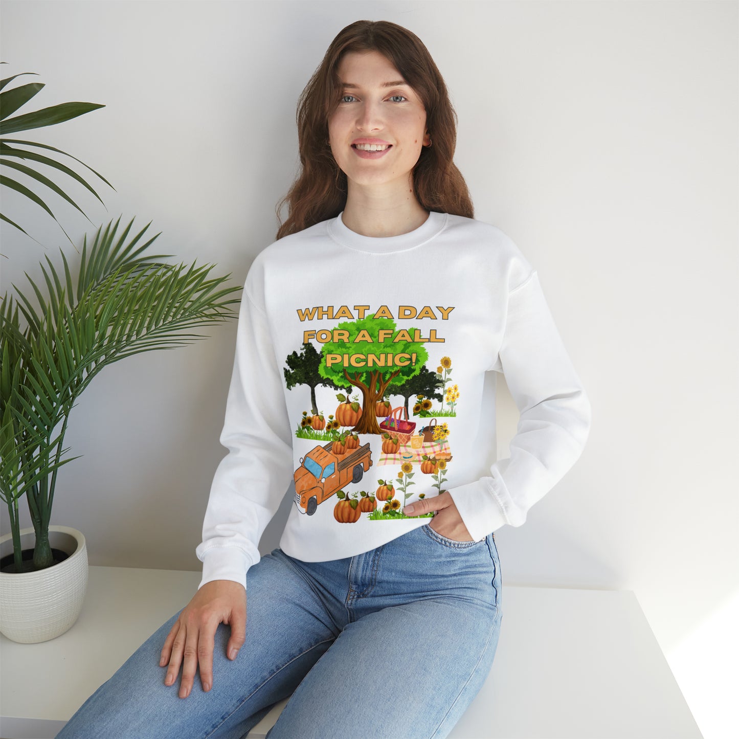 What a Day for A Picnic Unisex Heavy Blend™ Crewneck Sweatshirt