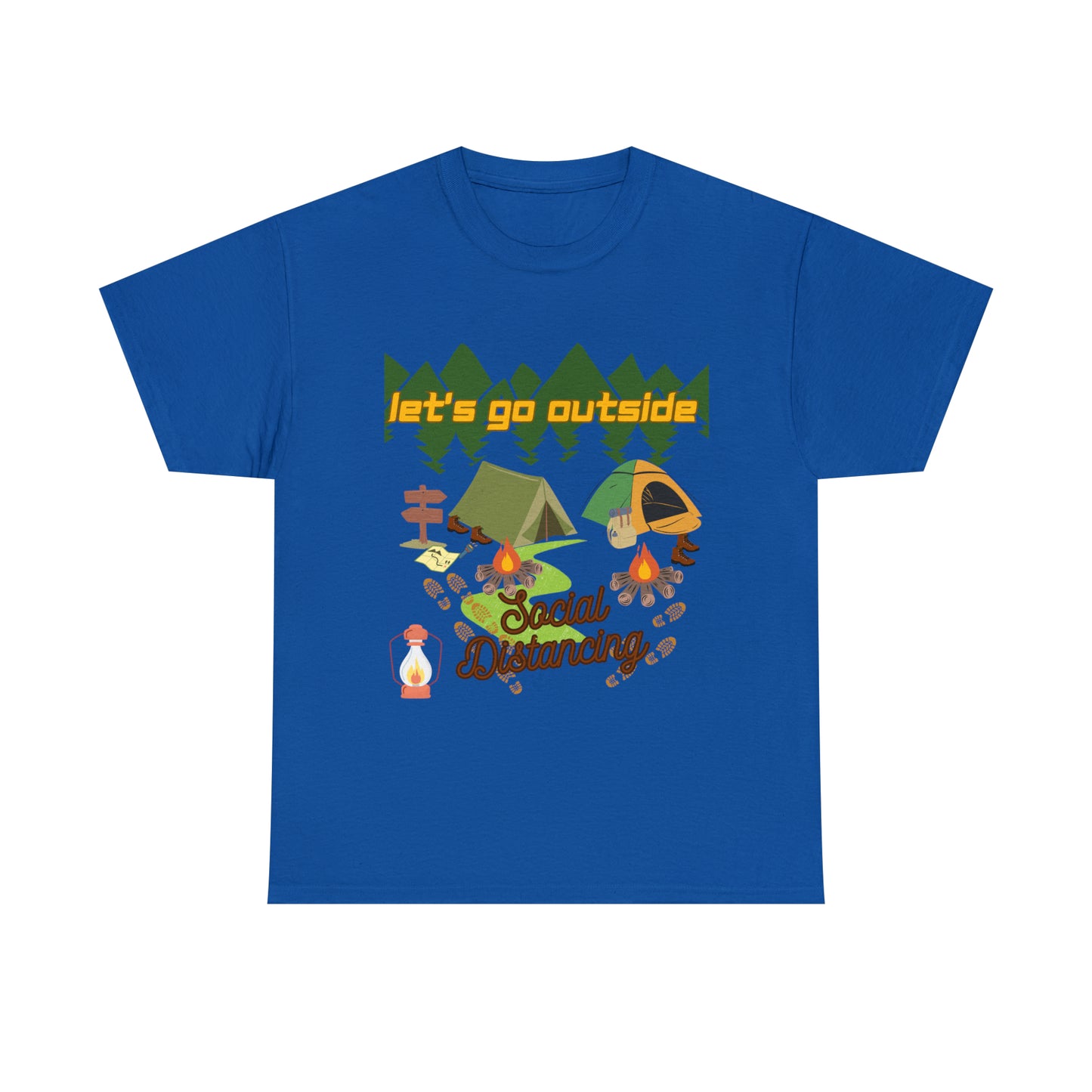 Let's Go Outside Unisex Heavy Cotton Tee