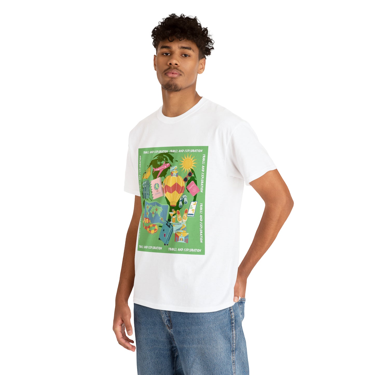 Travel and Exploration Unisex Heavy Cotton Tee