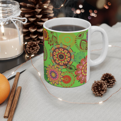 Paisley Floral Ceramic Mug 11oz