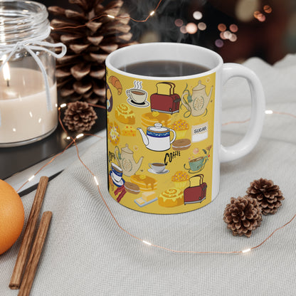 Morning Brunch Ceramic Mug 11oz