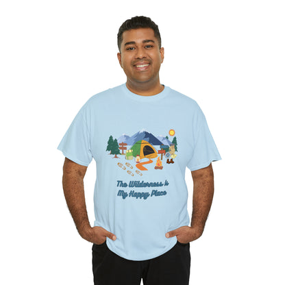 The Wilderness is My Happy Place Unisex Heavy Cotton Tee