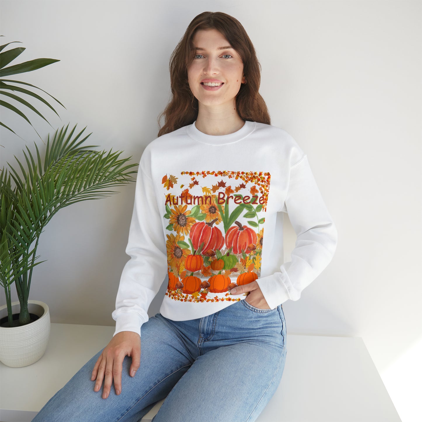 Autumn Breeze Unisex Heavy Blend™ Crewneck Sweatshirt