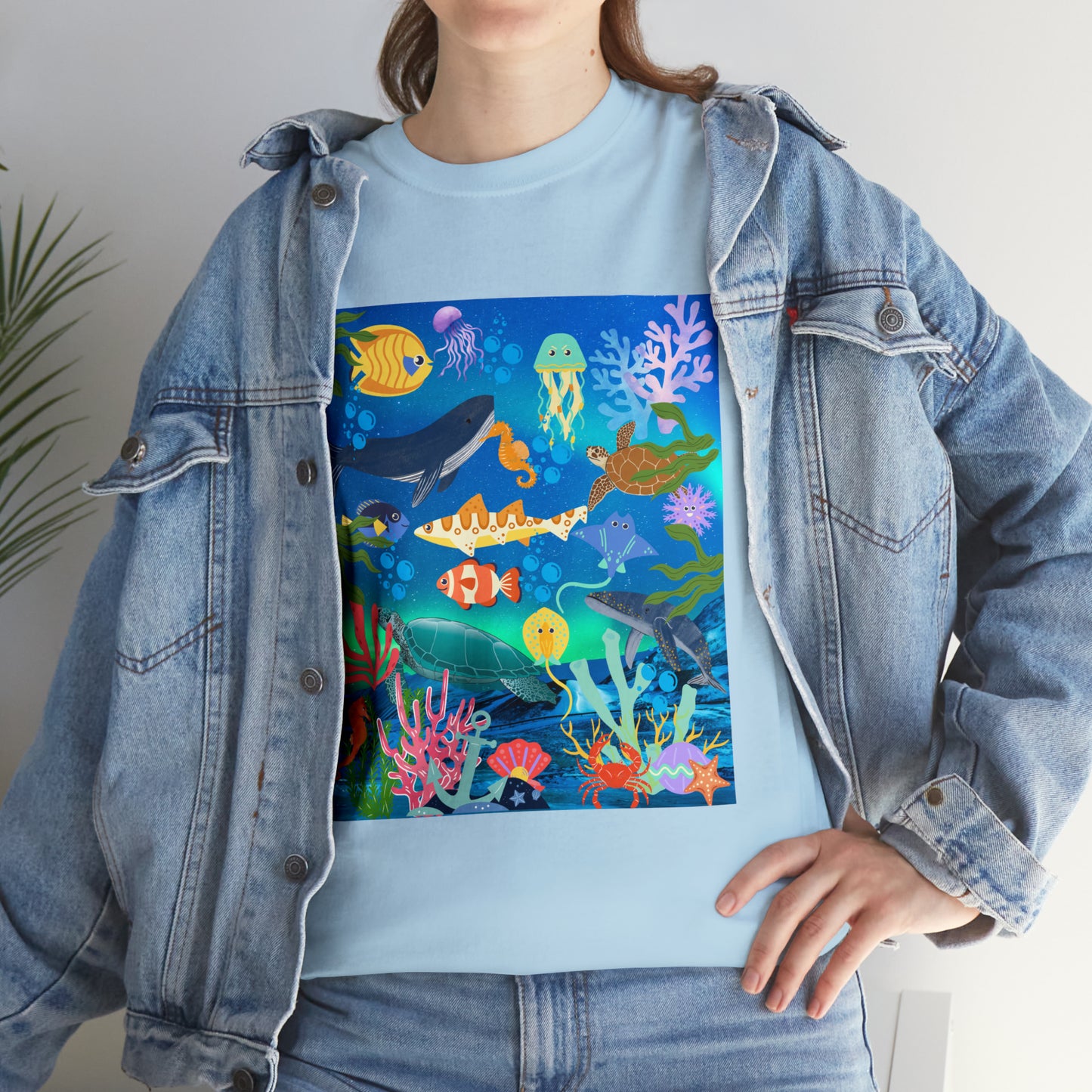 Ocean Scenery Unisex Heavy Cotton Tee