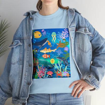 Ocean Scenery Unisex Heavy Cotton Tee