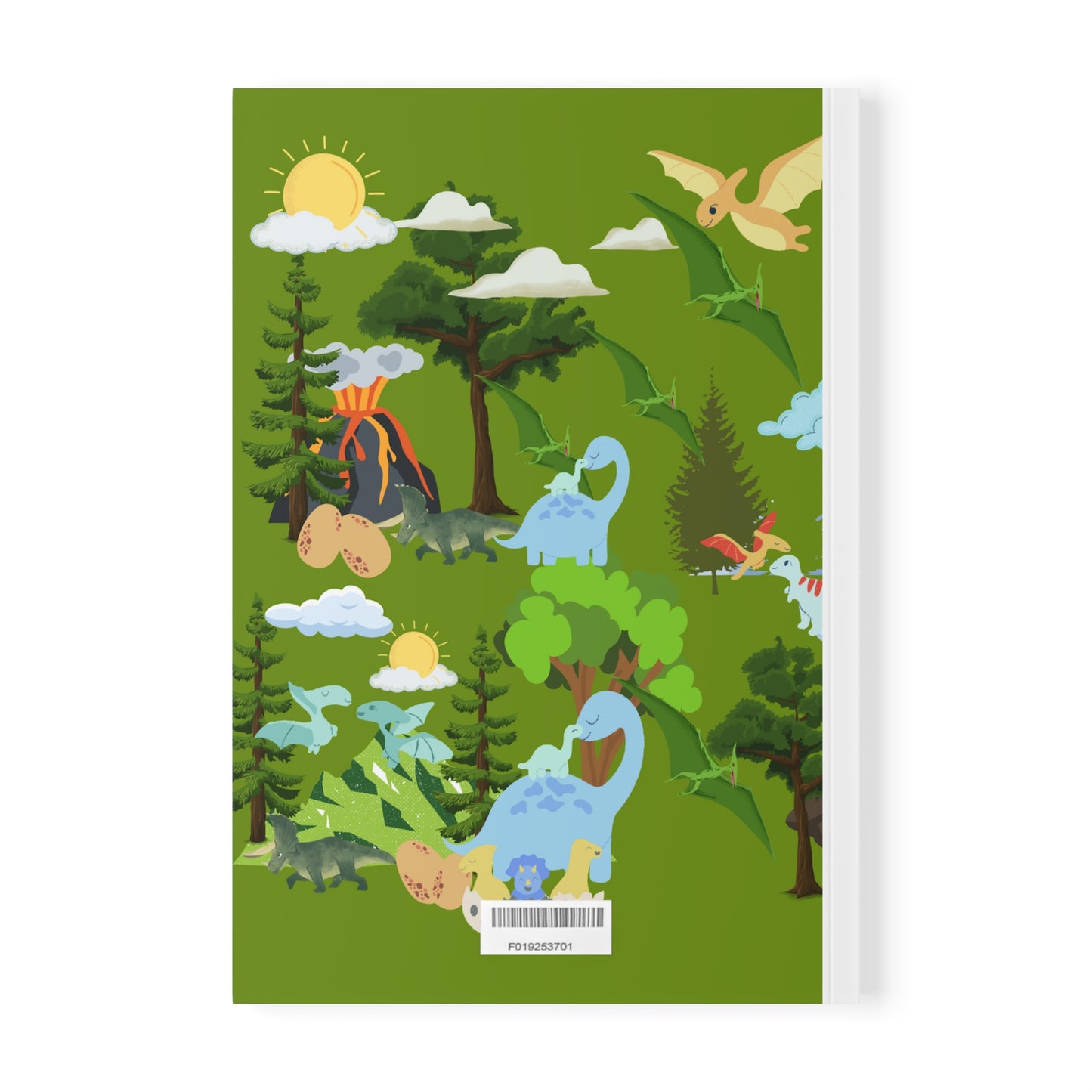 Dinosaur Softcover Notebook Green, A5