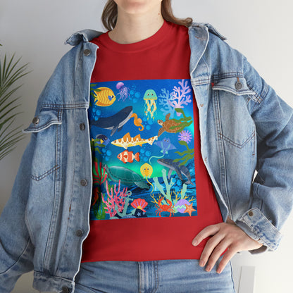 Ocean Scenery Unisex Heavy Cotton Tee