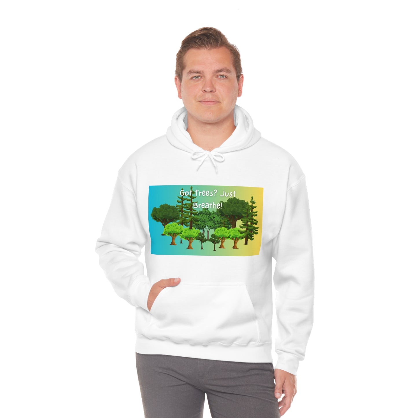 Got Trees? Just Breathe Unisex Heavy Blend™ Hooded Sweatshirt