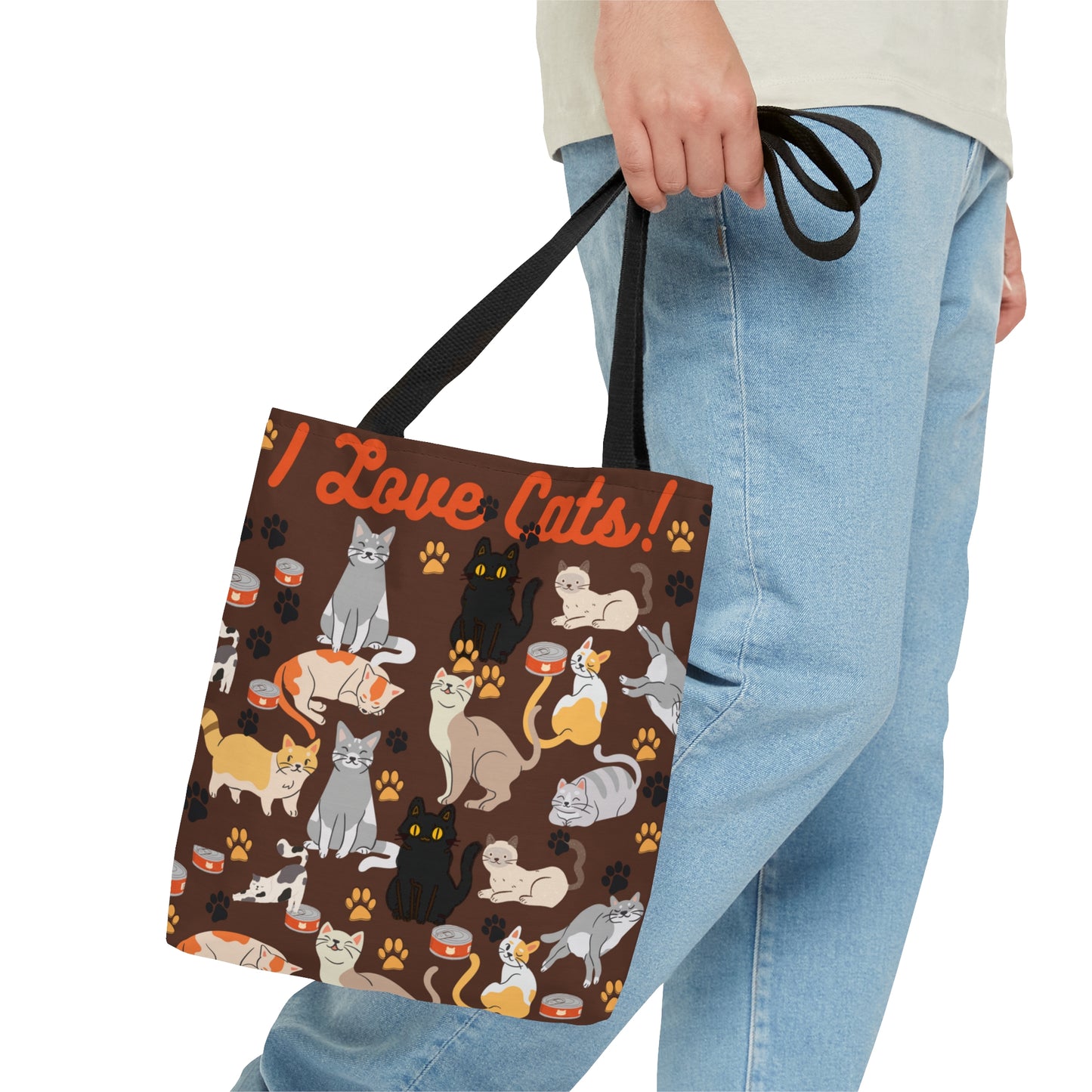 I Love Cats Tote Bag (AOP)