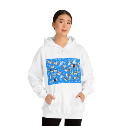 Dog and Cat Medley Unisex Heavy Blend™ Hooded Sweatshirt