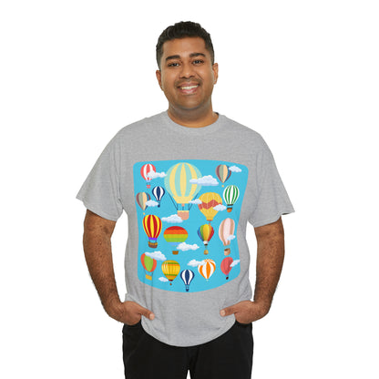 Hot Air Balloons Unisex Heavy Cotton Tee