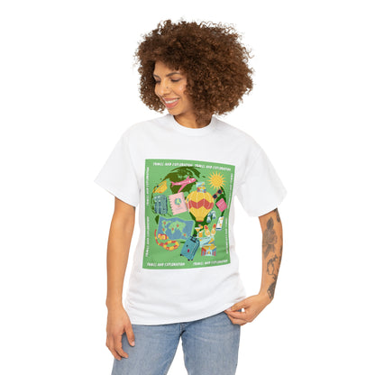 Travel and Exploration Unisex Heavy Cotton Tee