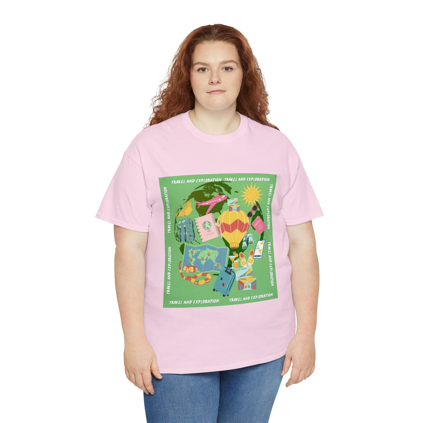 Travel and Exploration Unisex Heavy Cotton Tee