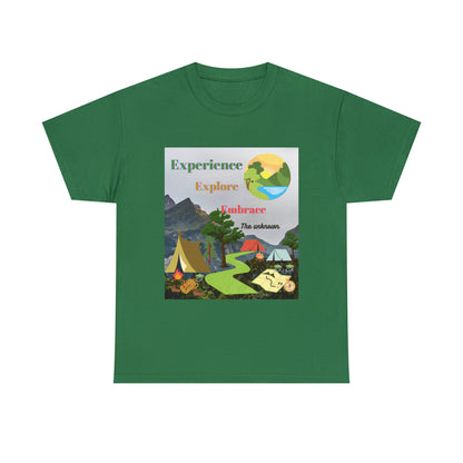 Experience Explore Embrace Unisex Heavy Cotton Tee