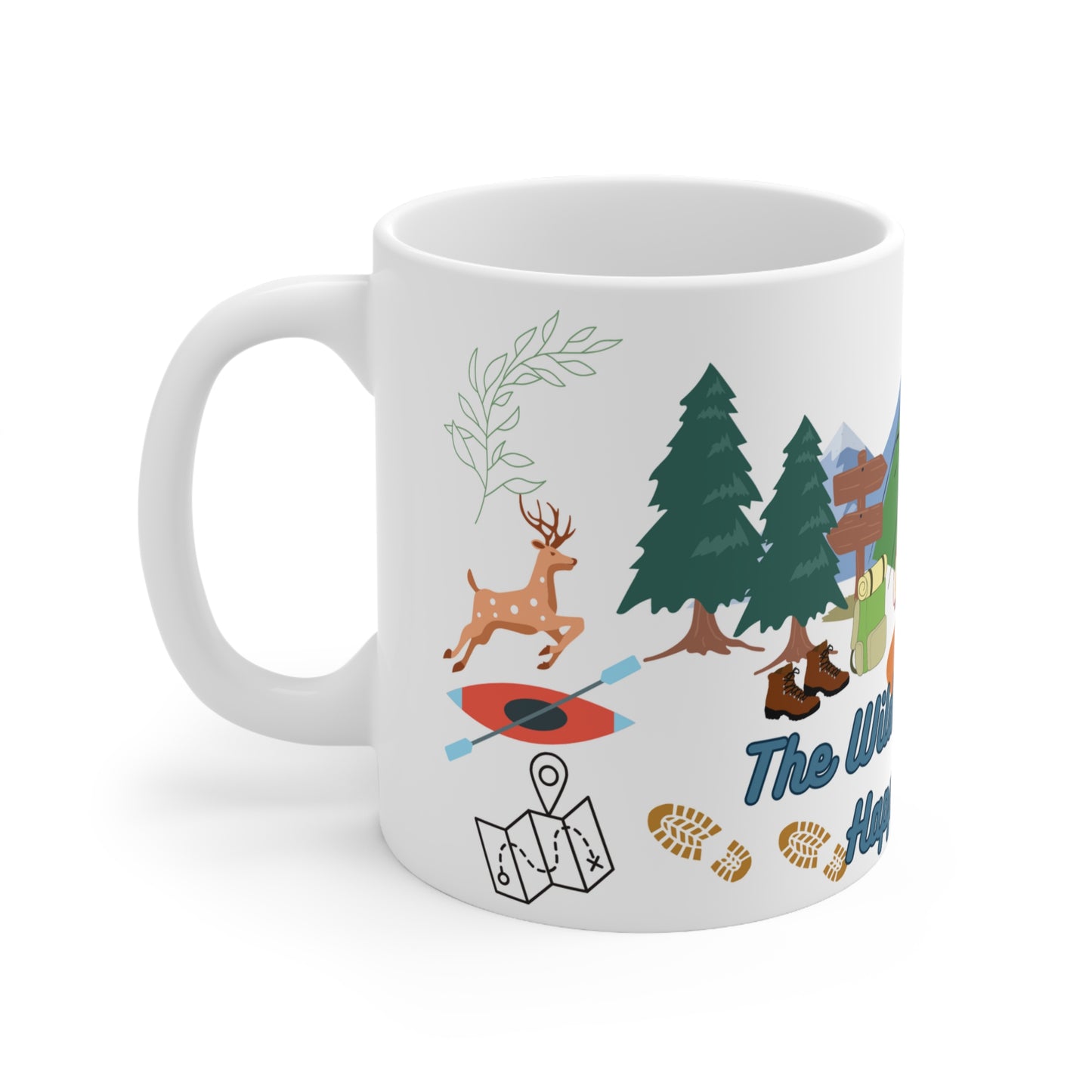 The Wilderness Is My Happy Place Ceramic Mug 11oz