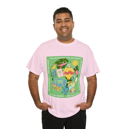 Travel and Exploration Unisex Heavy Cotton Tee