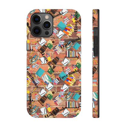 "I Love Books" Tough Phone Cases