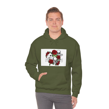 Skull and Roses Unisex Heavy Blend™ Hooded Sweatshirt