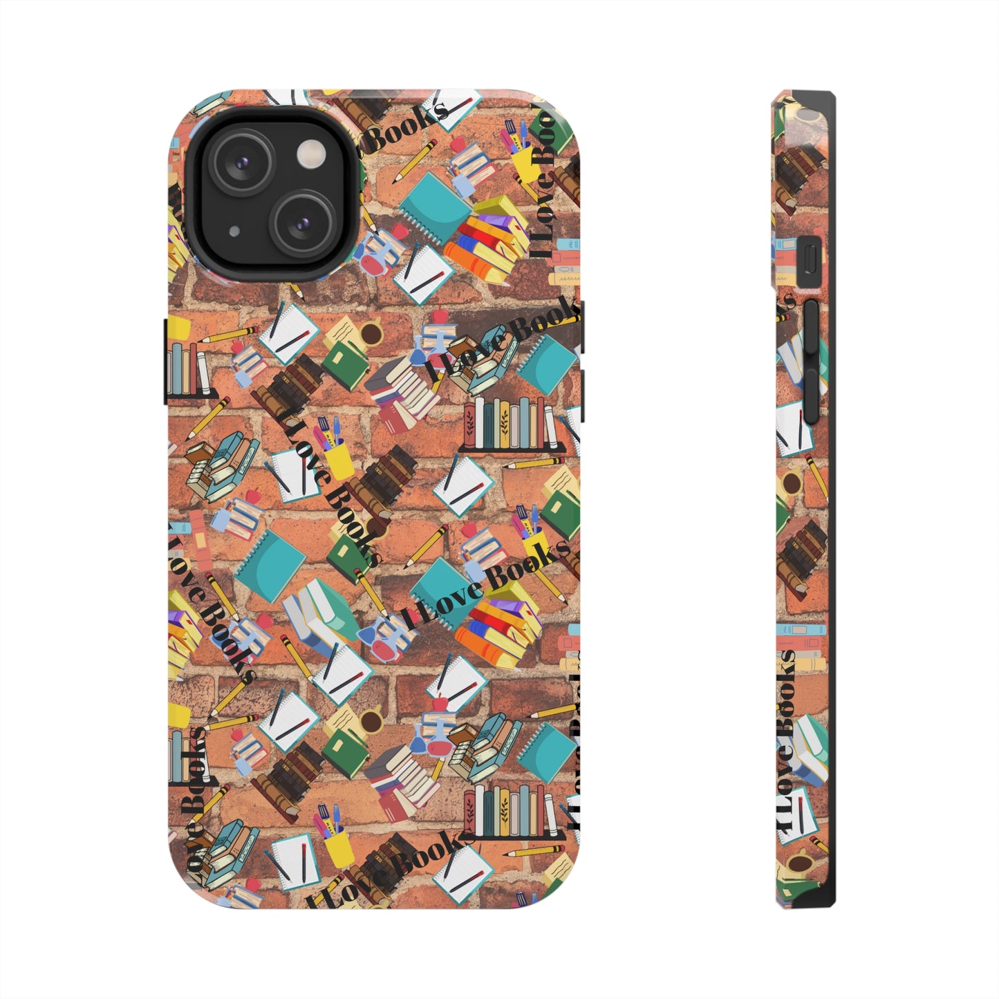 "I Love Books" Tough Phone Cases