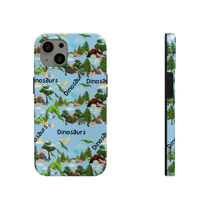 Dinosaurs Blue Tough Phone Cases