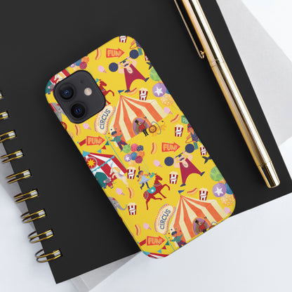 Circus Party Yellow Tough Phone Cases