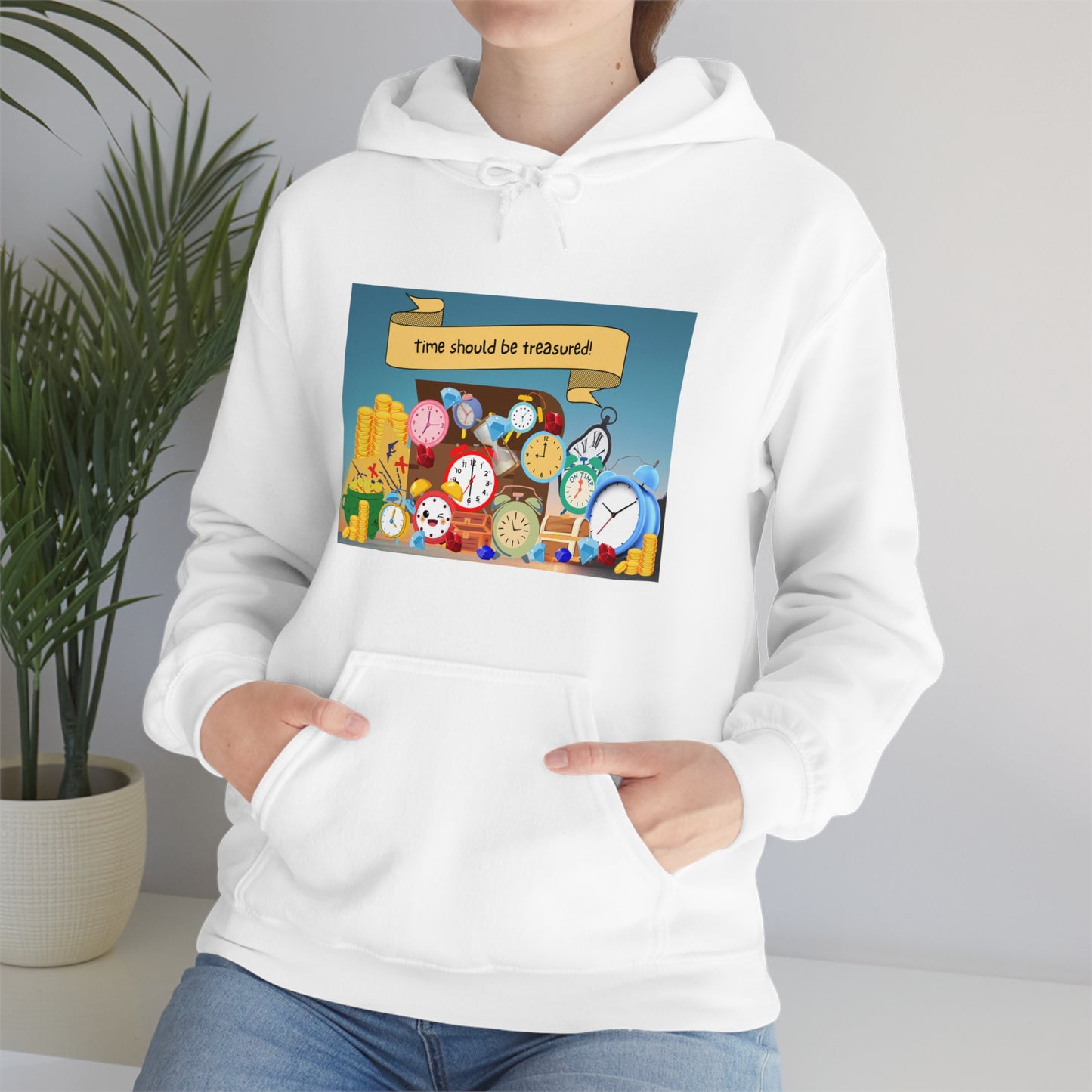 Time Should Be Treasured Unisex Heavy Blend™ Hooded Sweatshirt