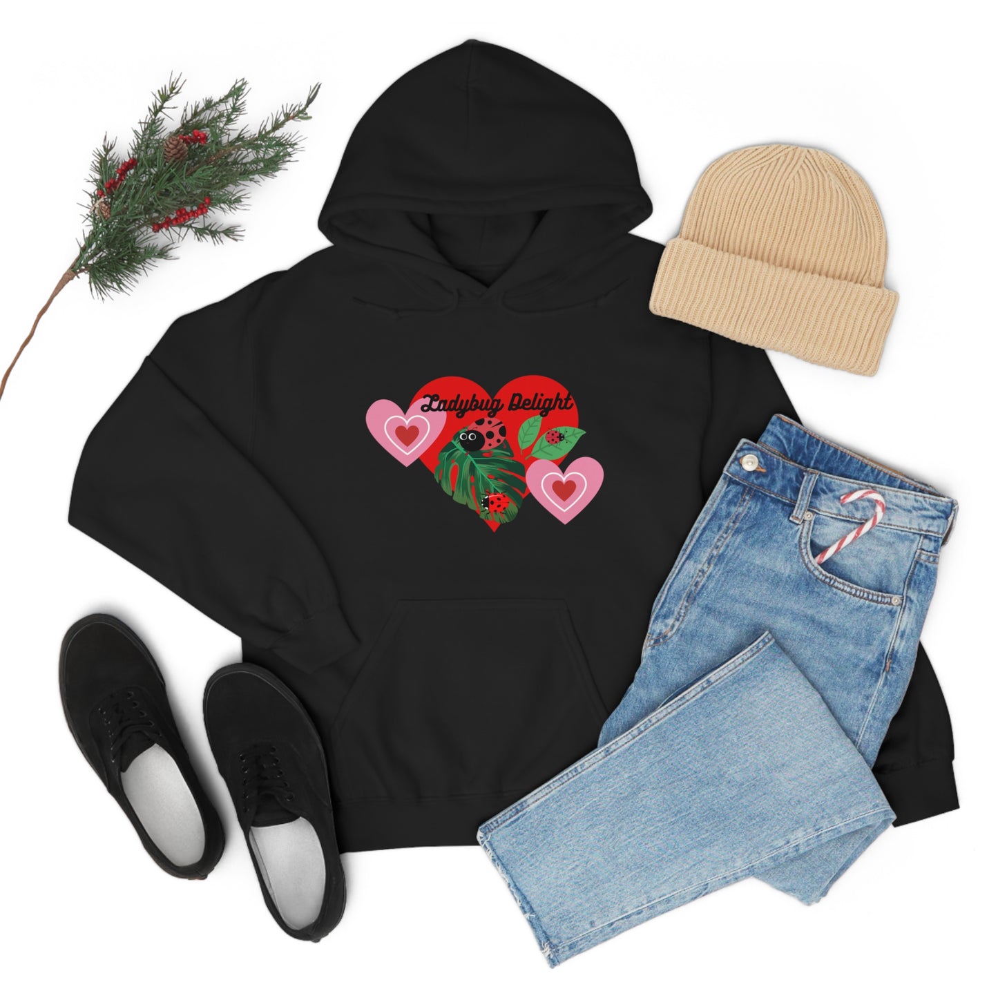 Ladybug Delight Unisex Heavy Blend™ Hooded Sweatshirt