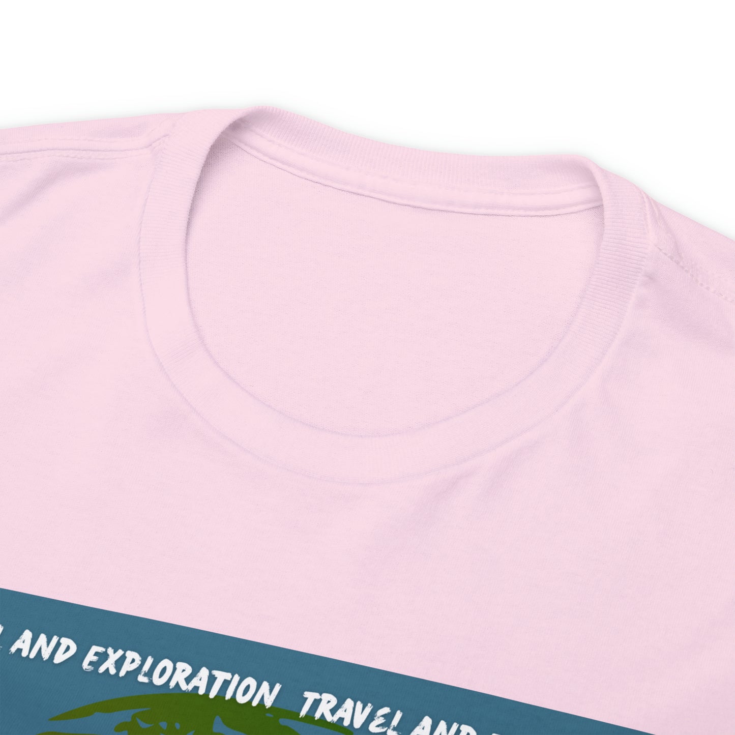 Travel and exploration Blue Unisex Heavy Cotton Tee