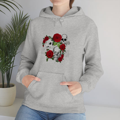 Skull and Roses Unisex Heavy Blend™ Hooded Sweatshirt