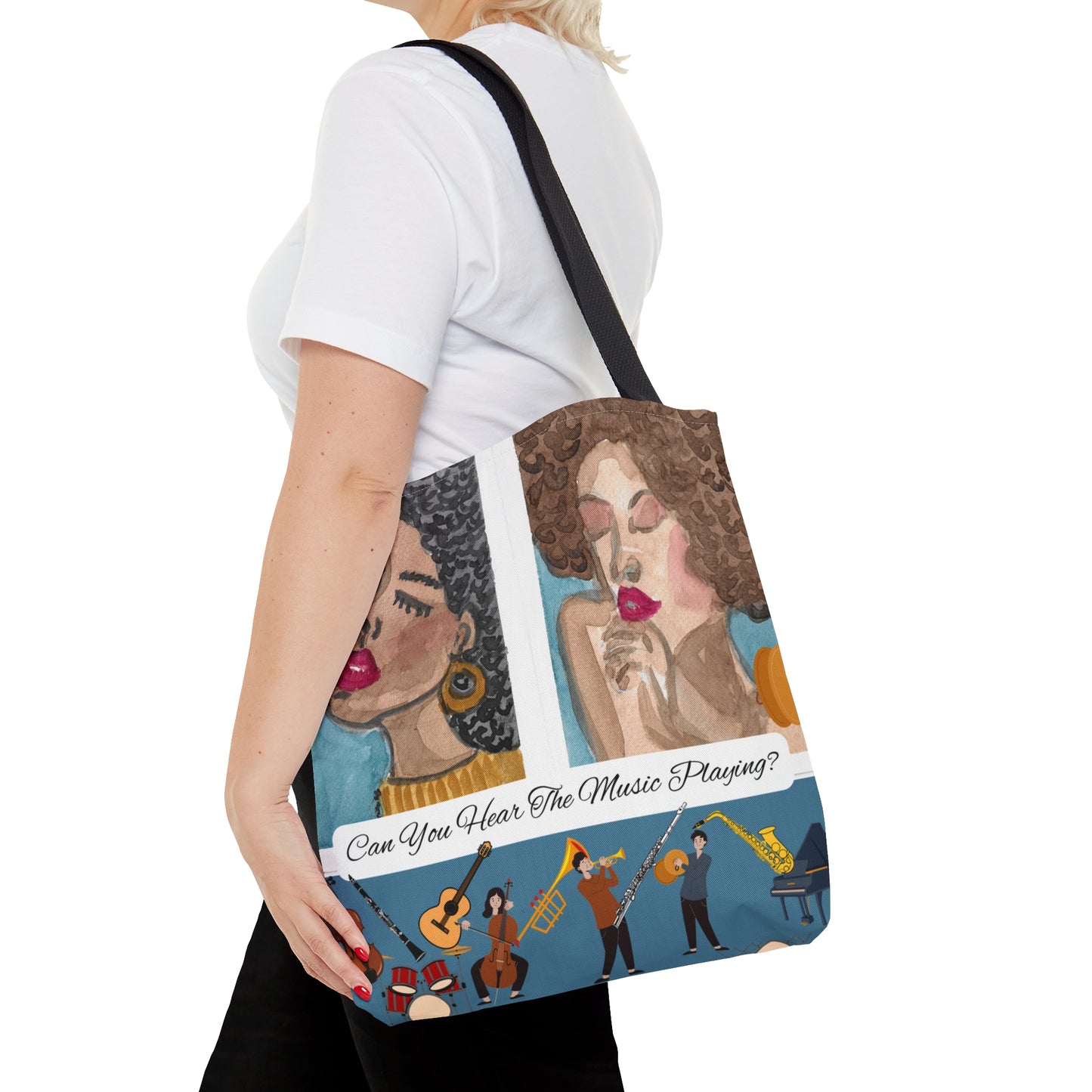 Can You Hear The Music Playing Tote Bag (AOP)