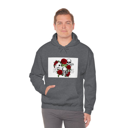 Skull and Roses Unisex Heavy Blend™ Hooded Sweatshirt