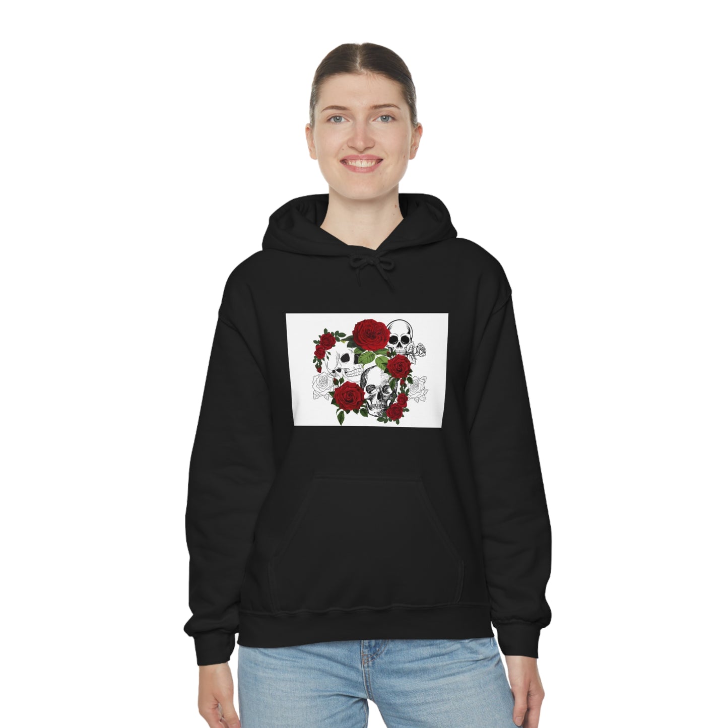 Skull and Roses Unisex Heavy Blend™ Hooded Sweatshirt