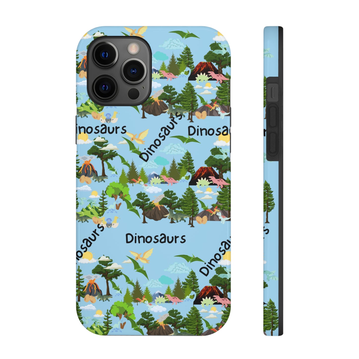 Dinosaurs Blue Tough Phone Cases