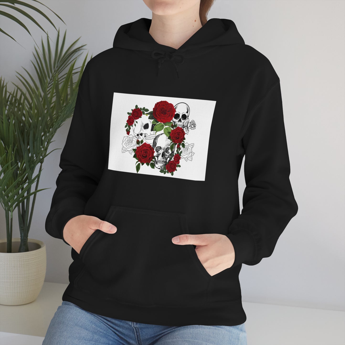 Skull and Roses Unisex Heavy Blend™ Hooded Sweatshirt