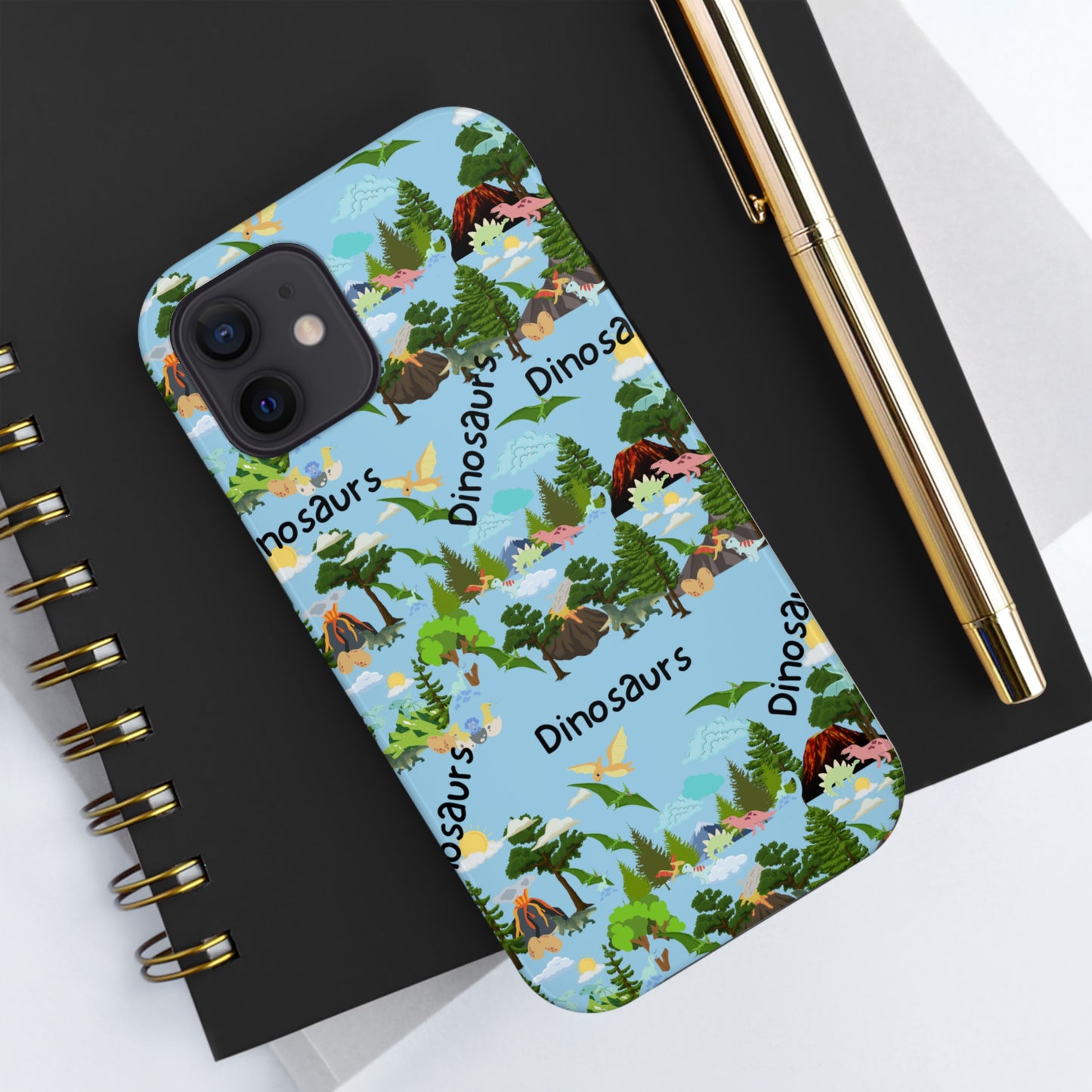 Dinosaurs Blue Tough Phone Cases