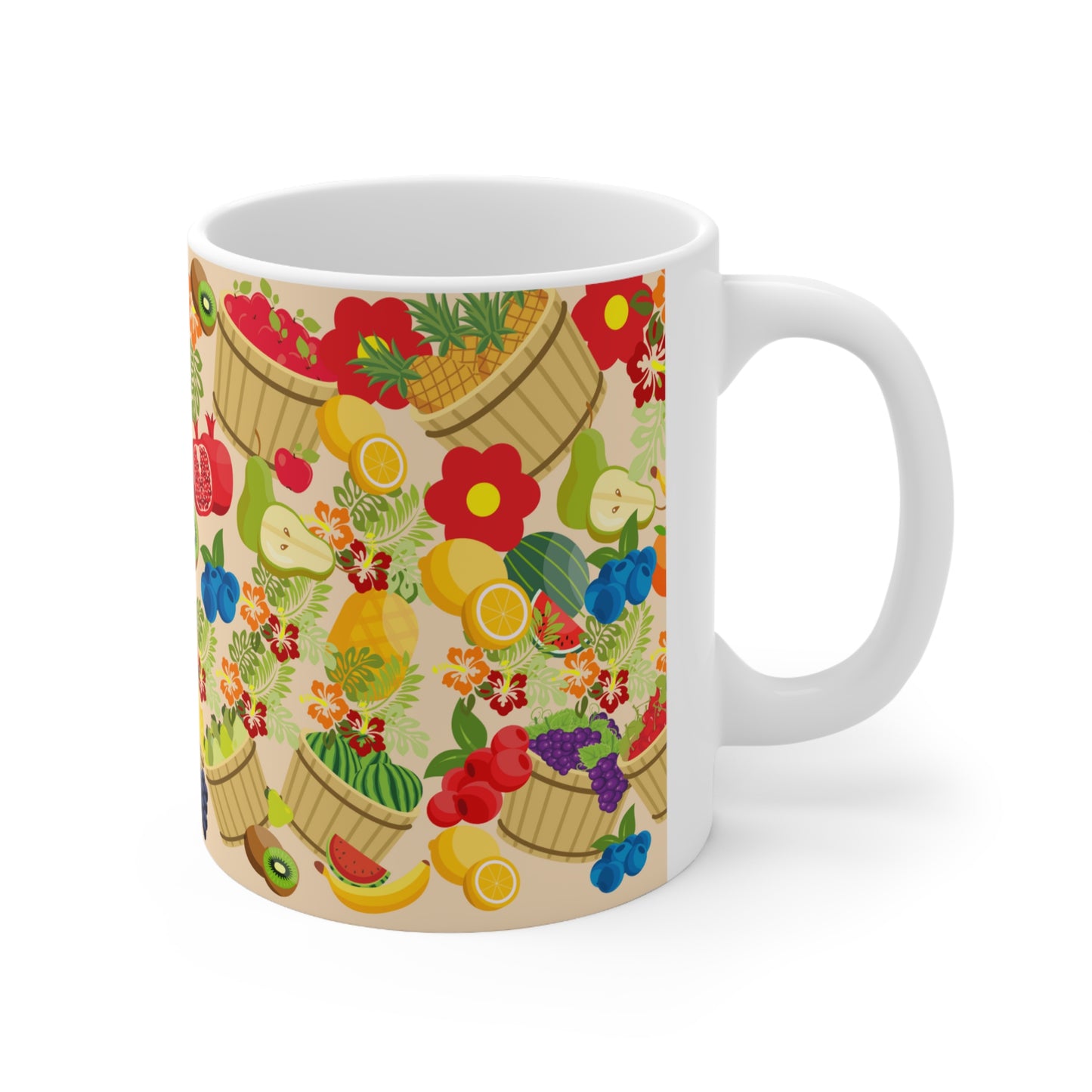 Fruitful AND Delicious Ceramic Mug 11oz